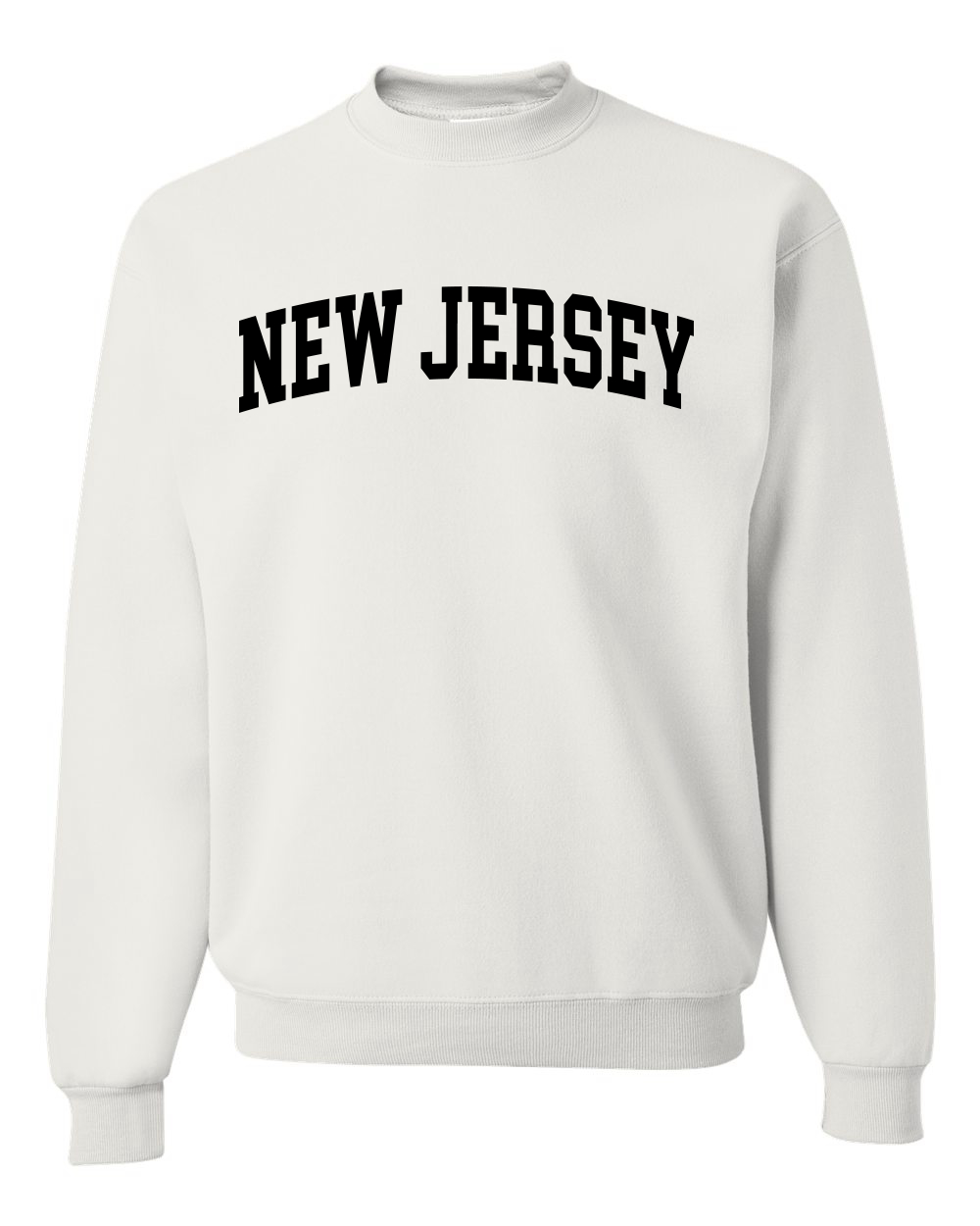 State of New Jersey College Style Black Fashion Unisex Crewneck Sweatshirt - Picture 3 of 3
