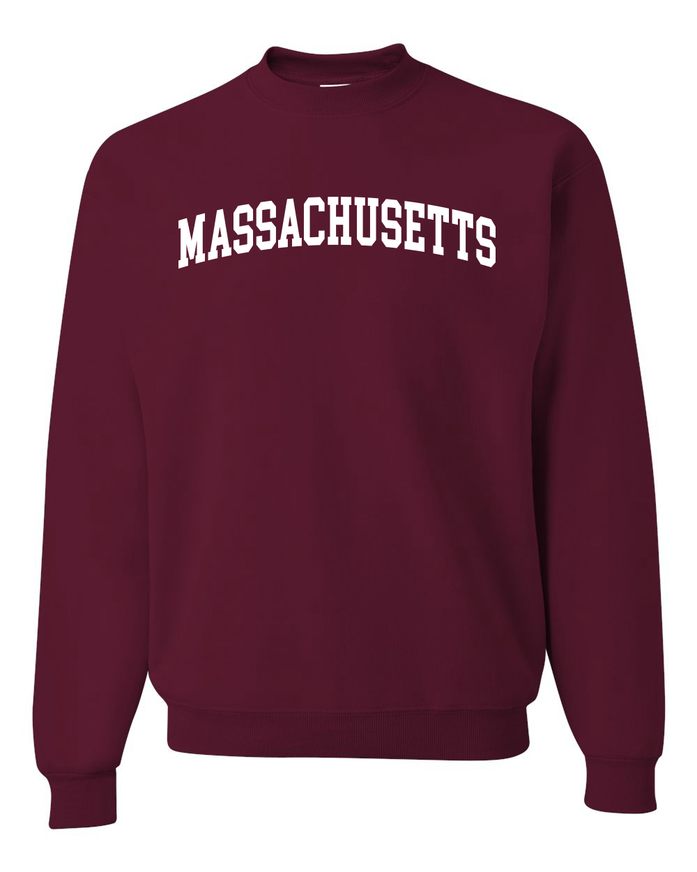 Sudadera Cuello Redondo Estilo Universitario del Estado de Massachusetts Moda Blanca - Imagen 8 de 11