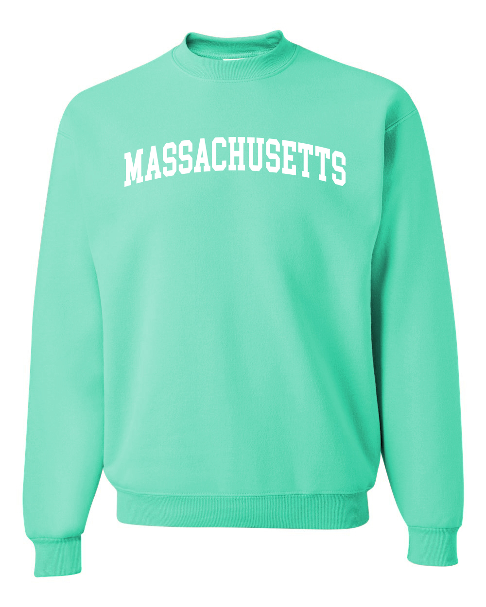 Sudadera Cuello Redondo Estilo Universitario del Estado de Massachusetts Moda Blanca - Imagen 10 de 11