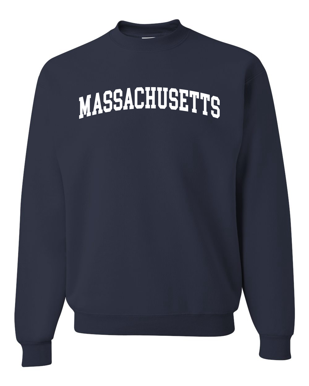 Sudadera Cuello Redondo Estilo Universitario del Estado de Massachusetts Moda Blanca - Imagen 9 de 11