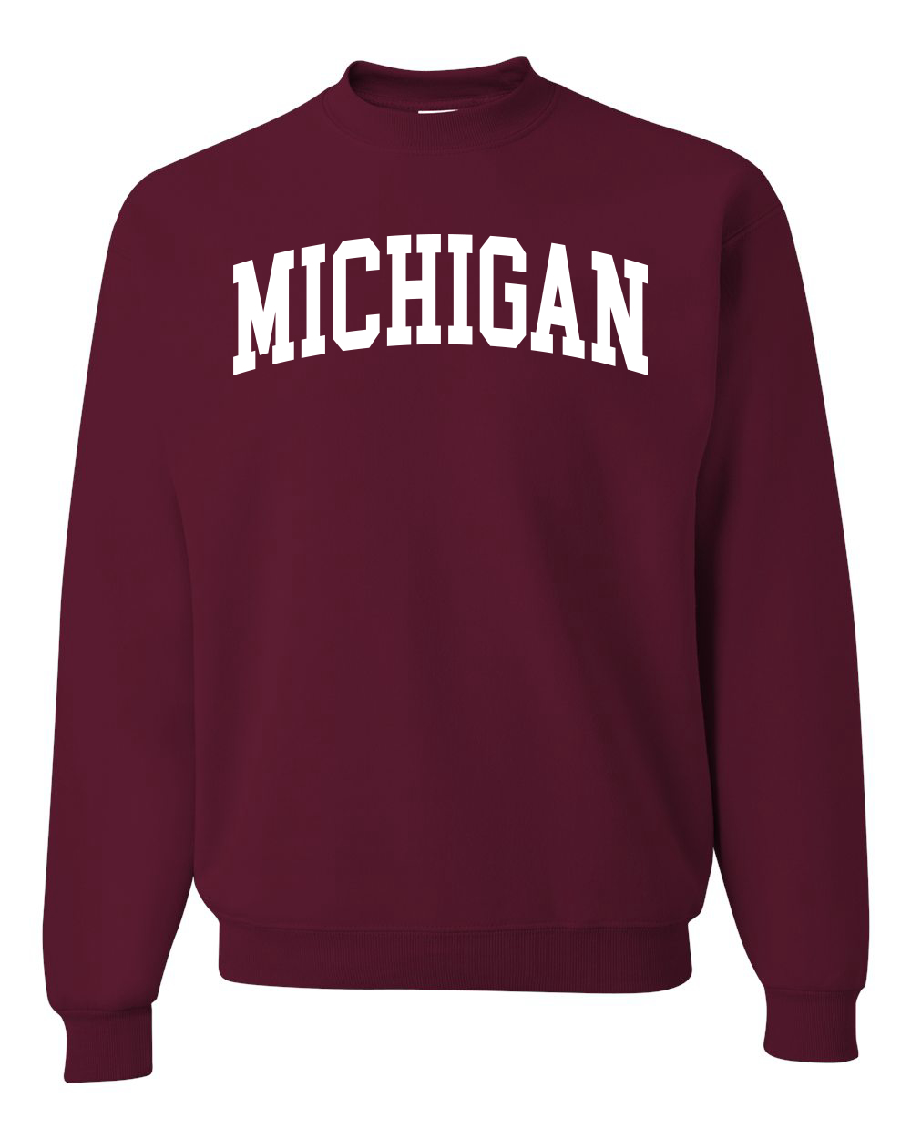 Sudadera Cuello Redondo Estilo Universitario Blanco Moda Unisex - Imagen 8 de 11