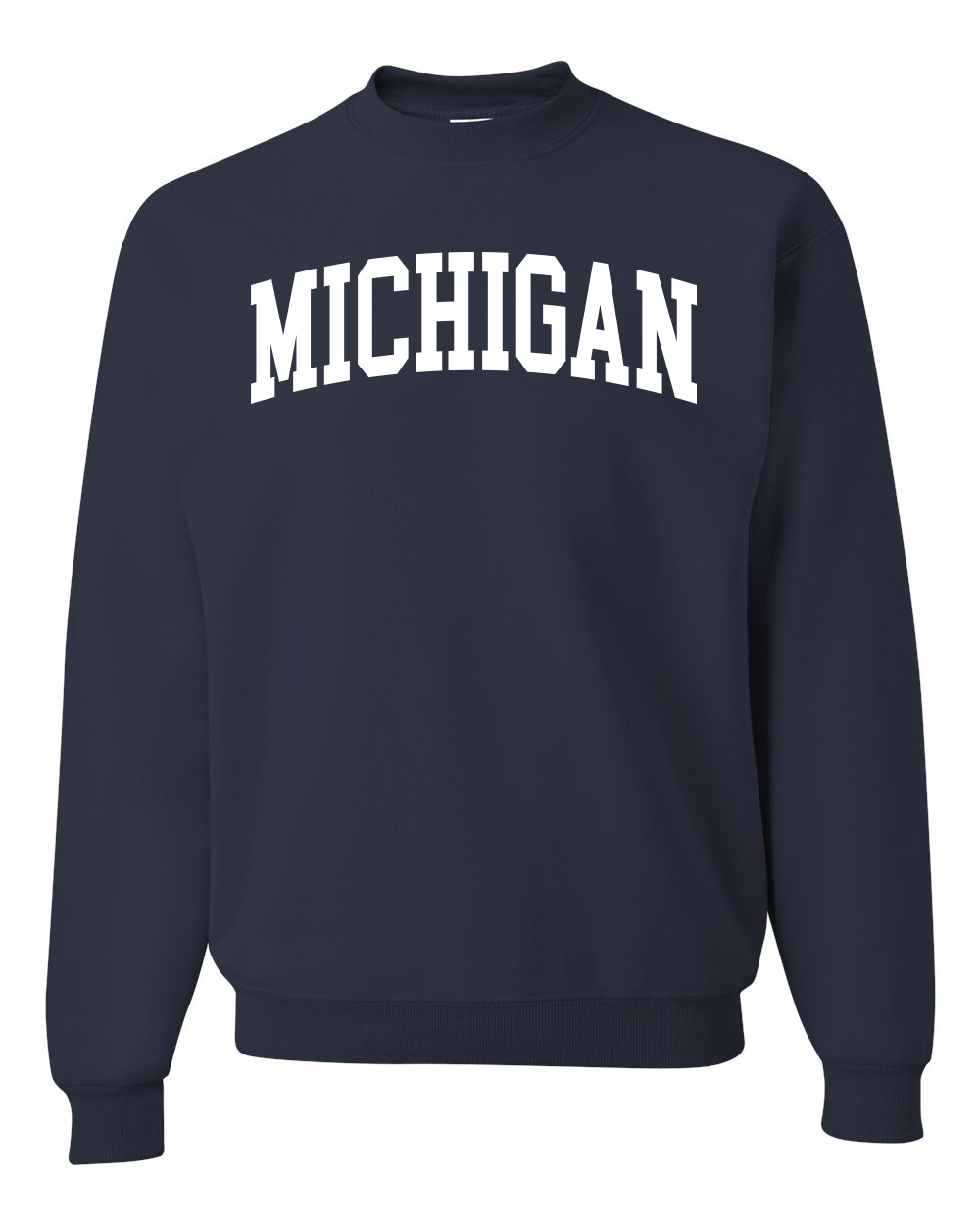 Sudadera Cuello Redondo Estilo Universitario Blanco Moda Unisex - Imagen 9 de 11
