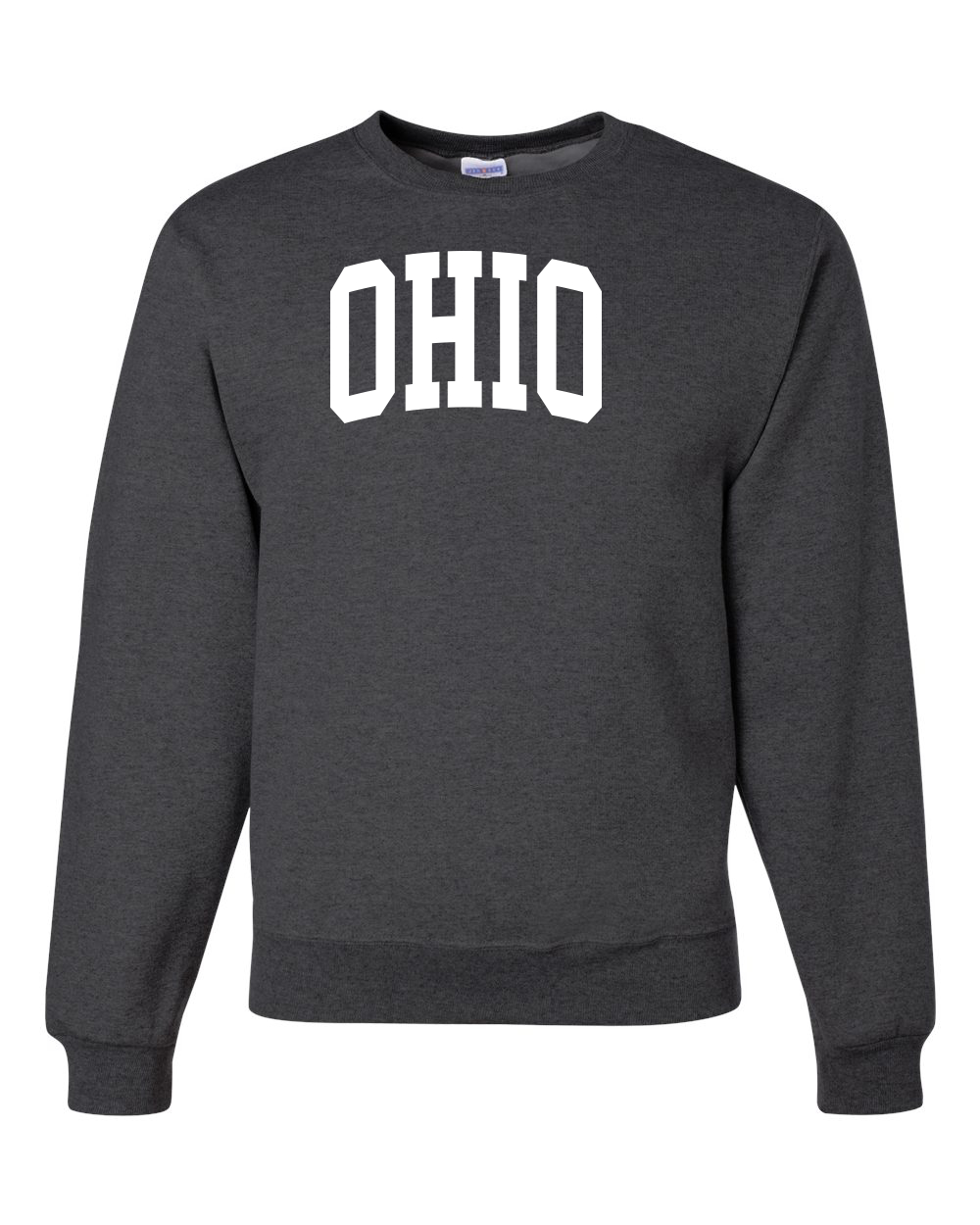 Sudadera Cuello Redondo Estilo Universitario Blanco Moda Unisex - Imagen 5 de 11