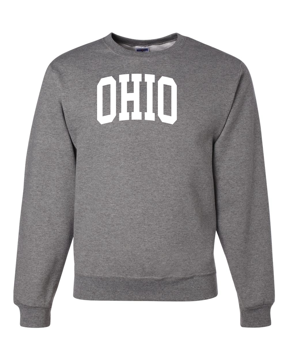 Sudadera Cuello Redondo Estilo Universitario Blanco Moda Unisex - Imagen 6 de 11