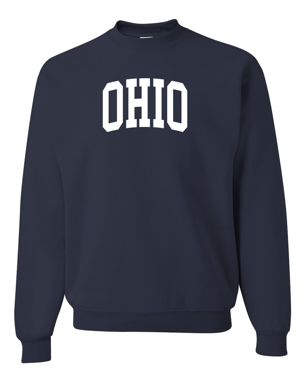 Sudadera Cuello Redondo Estilo Universitario Blanco Moda Unisex - Imagen 9 de 11