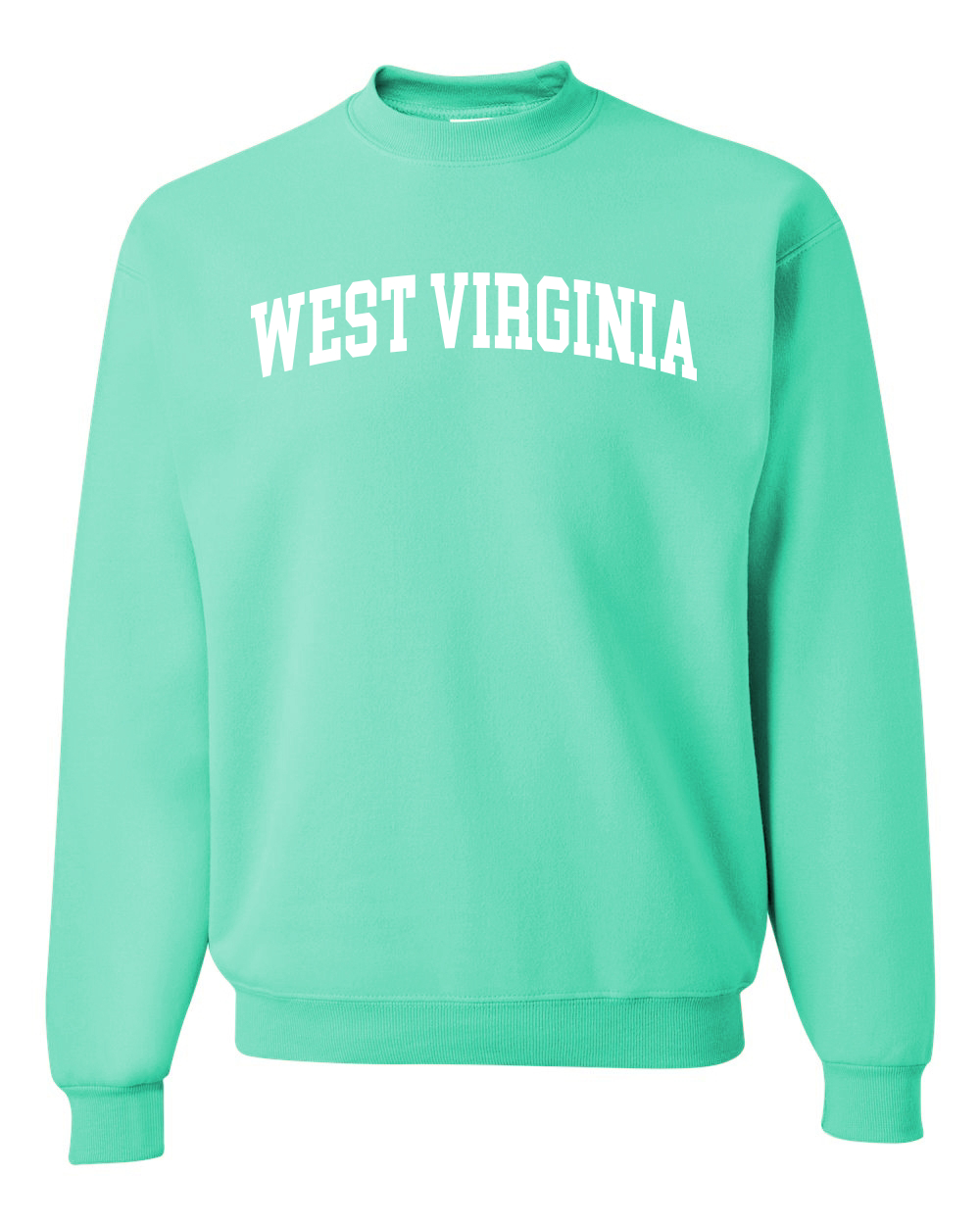 Sudadera Cuello Redondo State of West Virginia College Estilo Blanco Moda Unisex - Imagen 10 de 11