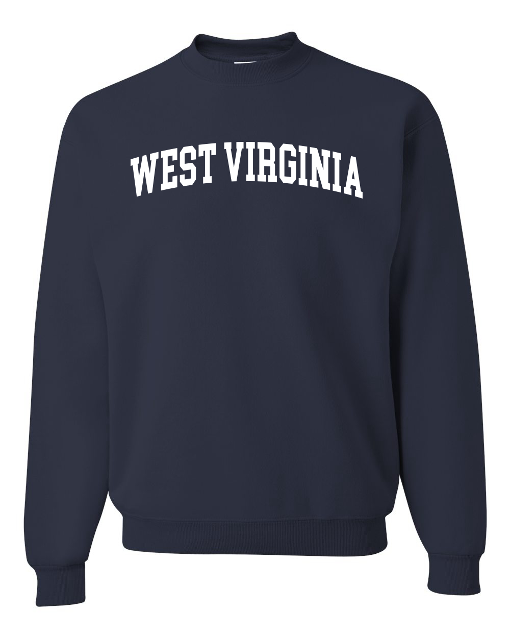 Sudadera Cuello Redondo State of West Virginia College Estilo Blanco Moda Unisex - Imagen 9 de 11