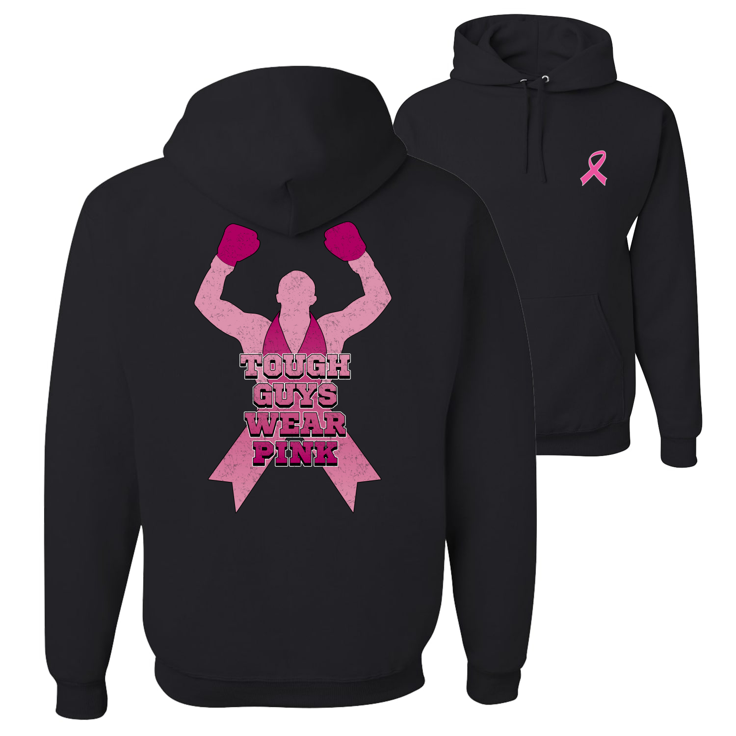 Tough Guys Wear Pink Boxer Front and Back Unisex Graphic