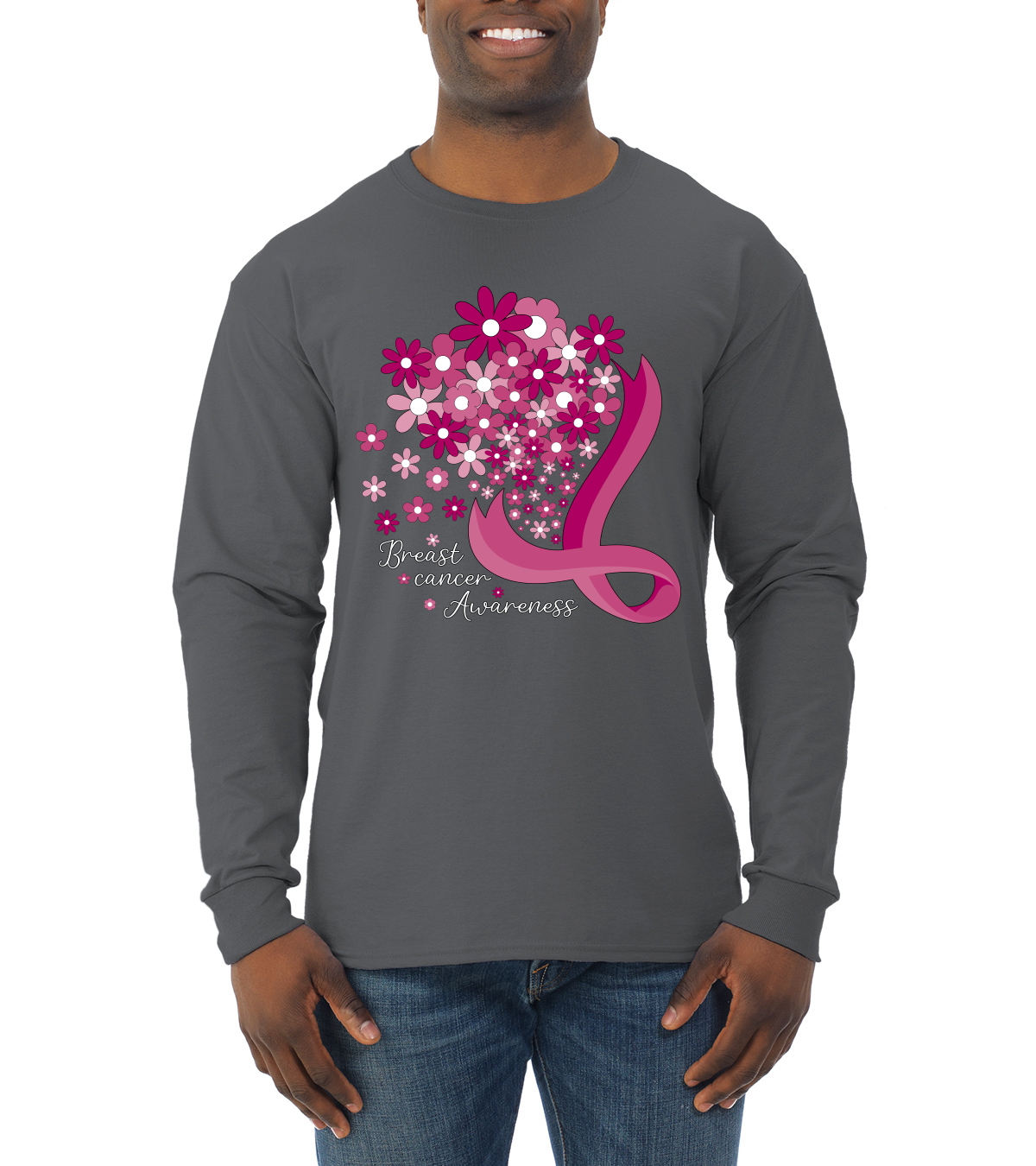 Camisa de manga larga para hombre Awareness Flowers Awareness - Imagen 4 de 8
