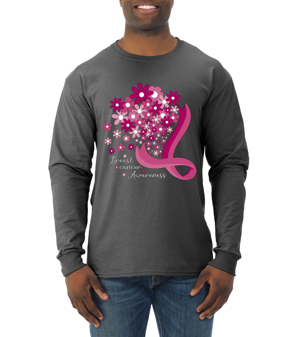 Camisa de manga larga para hombre Awareness Flowers Awareness - Imagen 5 de 8