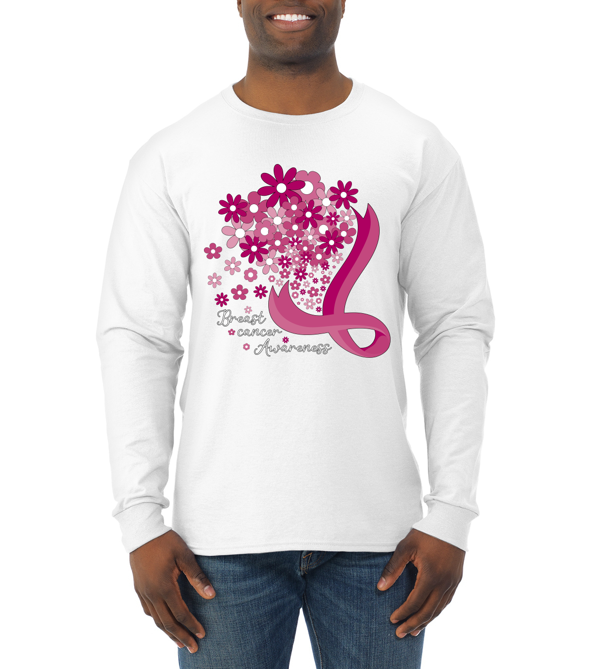 Camisa de manga larga para hombre Awareness Flowers Awareness - Imagen 8 de 8