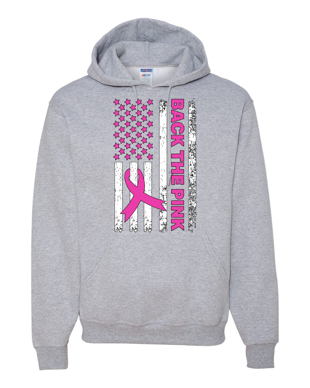 Back the Pink American Flag Awareness Unisex Hoodie Sweatshirt - Bild 7 von 10