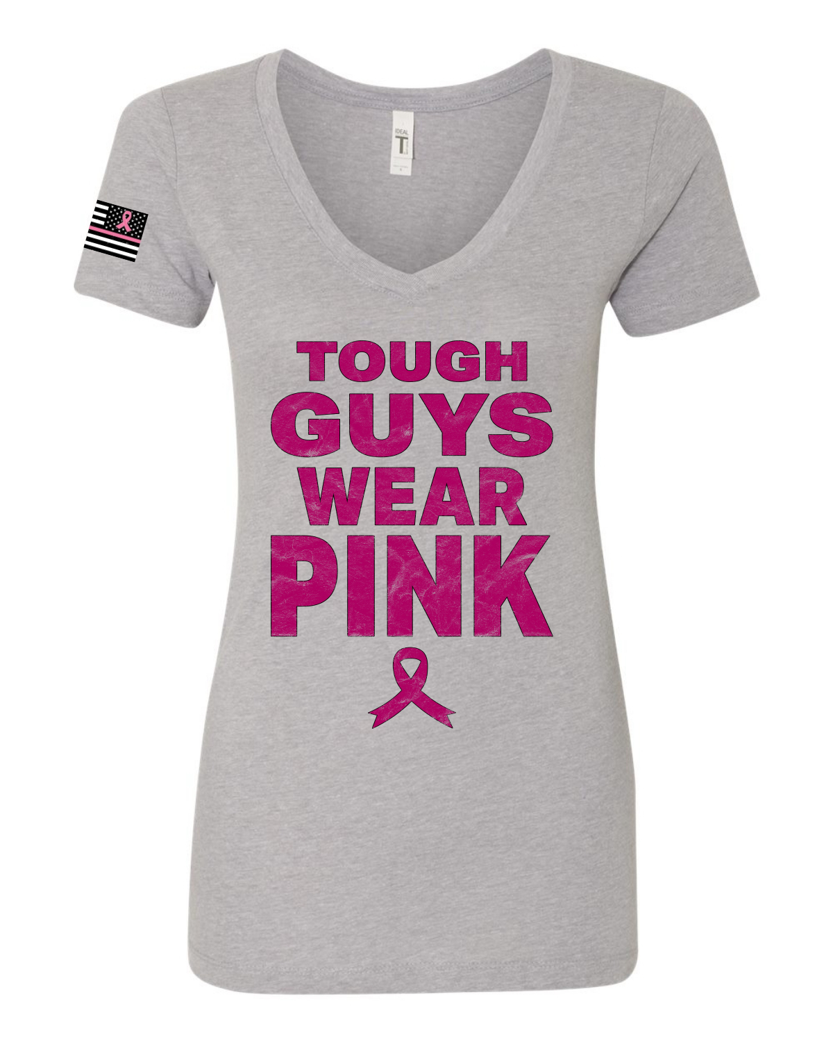 Hombres duros Usar Camiseta Rosa Envejecida Mujer Calce Junior Esquina En Muy Muy Vina - Imagen 4 de 6