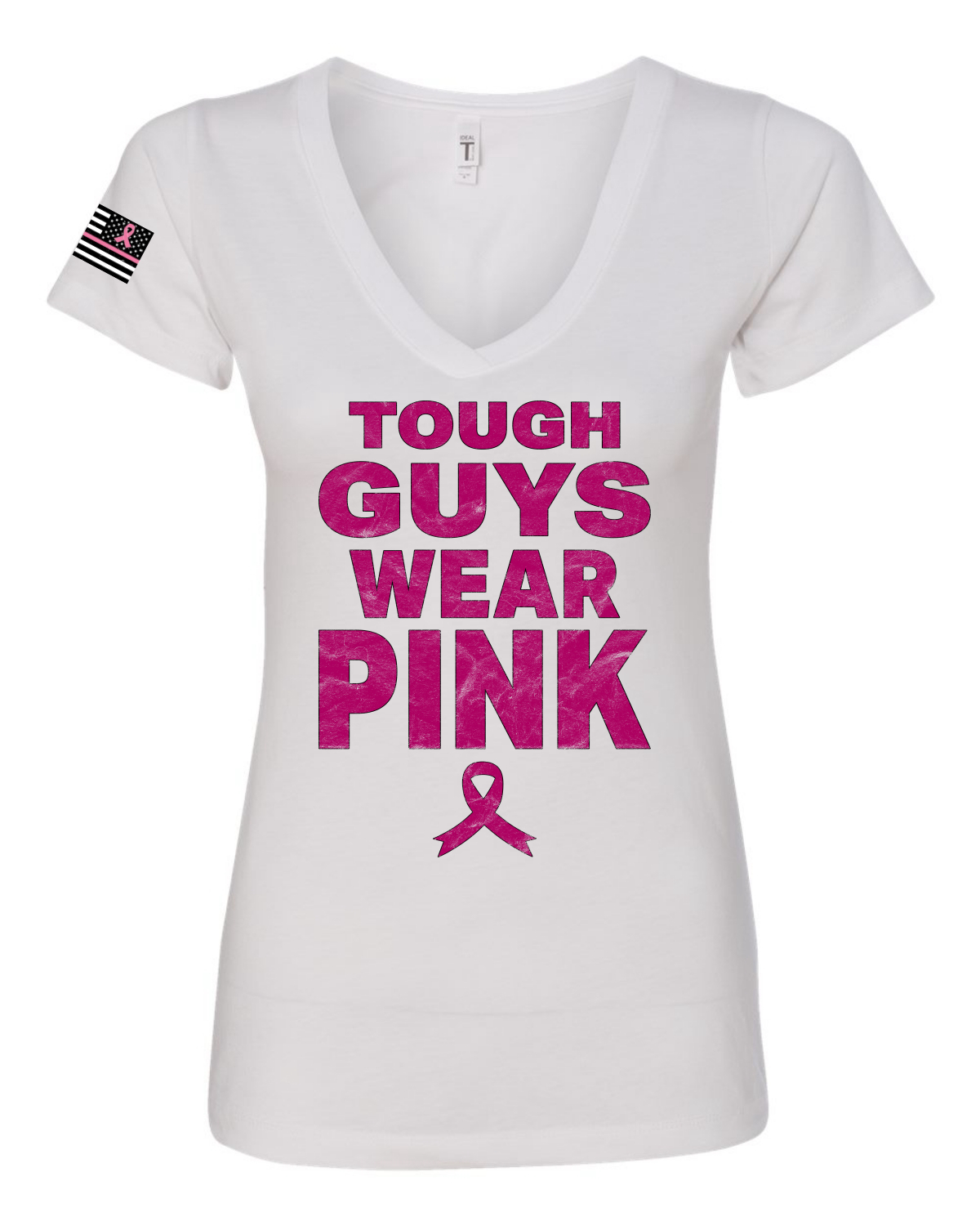 Hombres duros Usar Camiseta Rosa Envejecida Mujer Calce Junior Esquina En Muy Muy Vina - Imagen 5 de 6