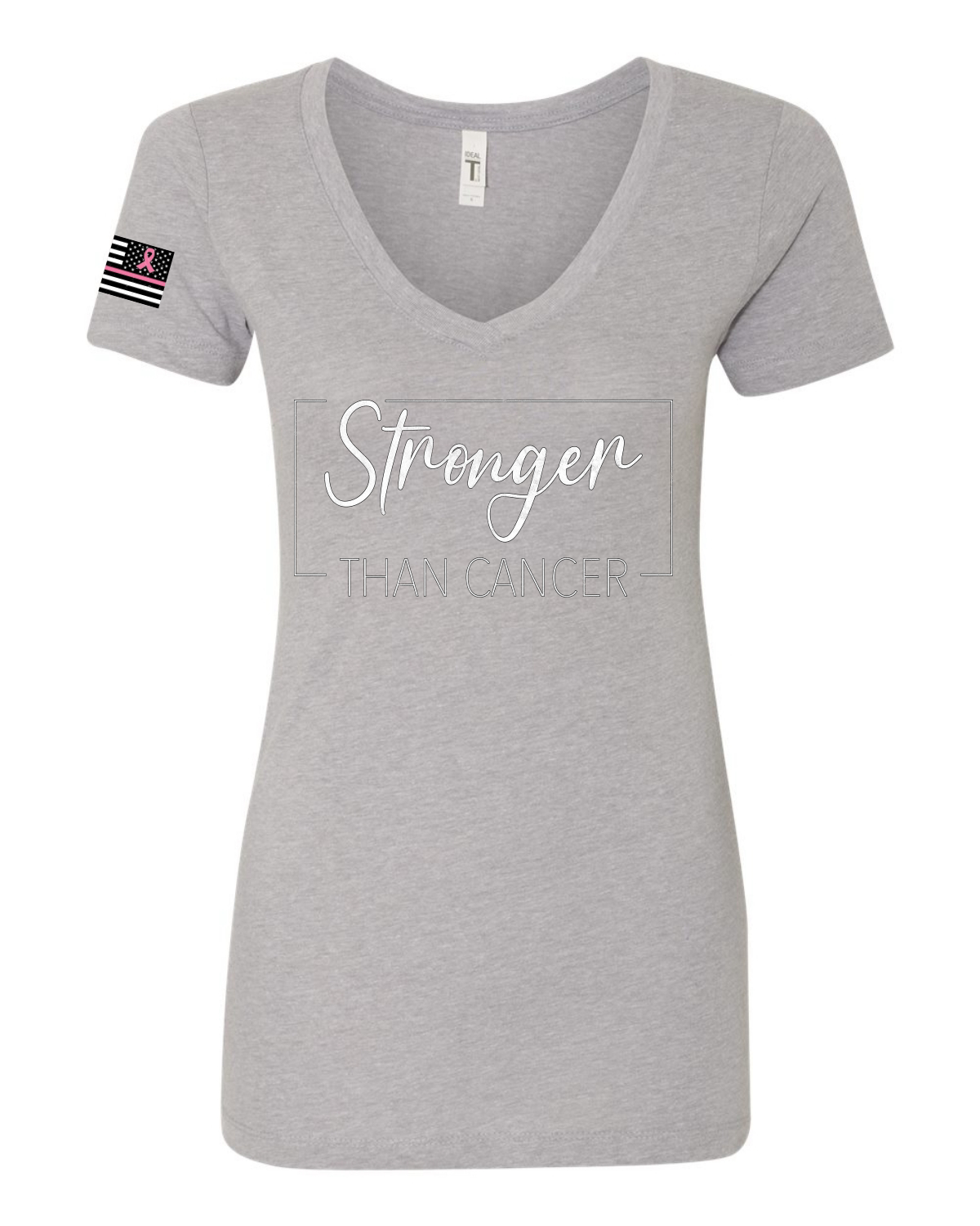 Camiseta de ajuste junior más fuerte que el cáncer para mujeres en dificultades - Imagen 4 de 6