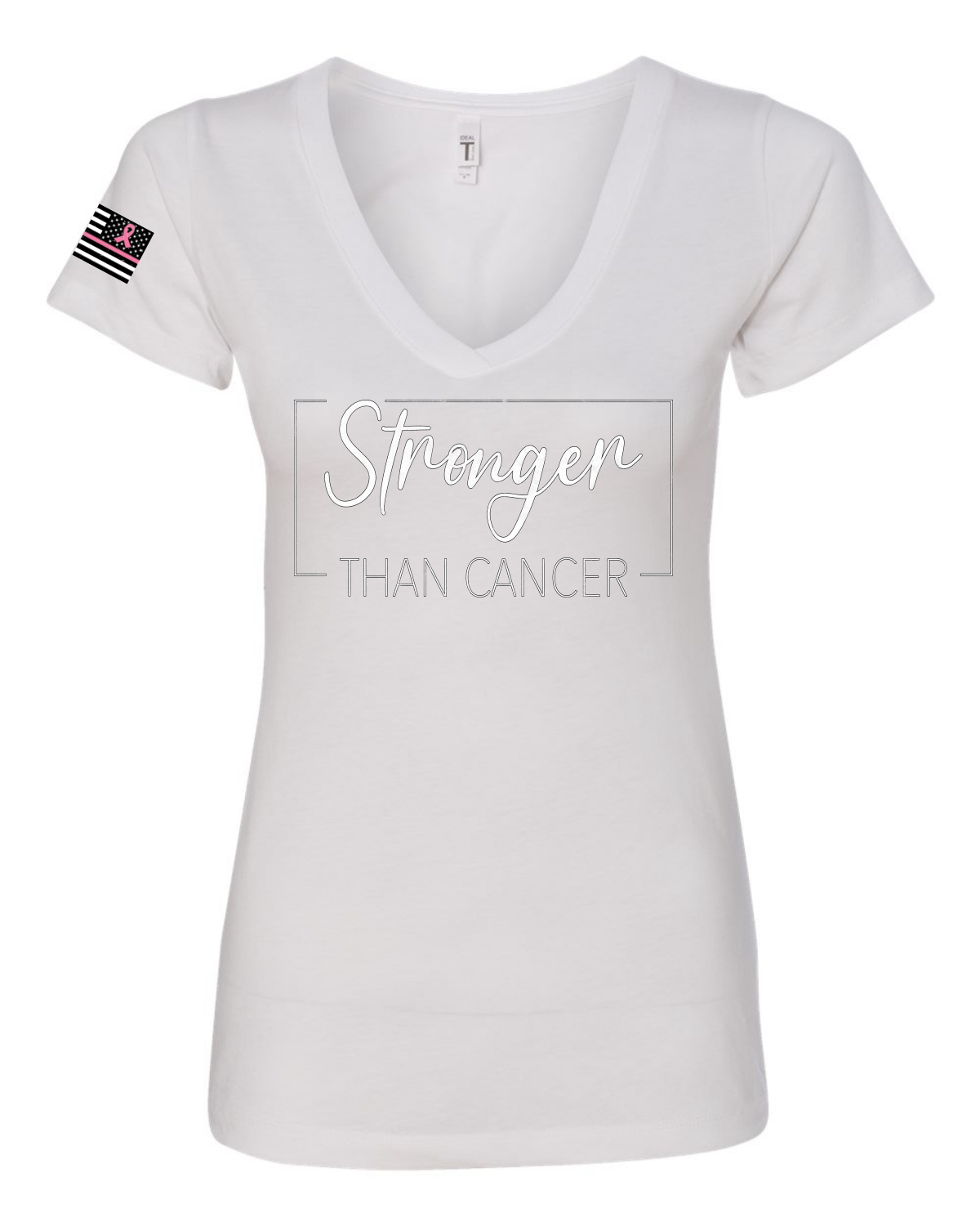 Camiseta de ajuste junior más fuerte que el cáncer para mujeres en dificultades - Imagen 5 de 6