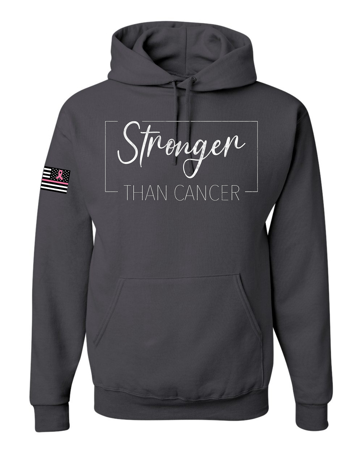 Sudadera con capucha unisex gráfica más fuerte que el cáncer en dificultades - Imagen 4 de 8