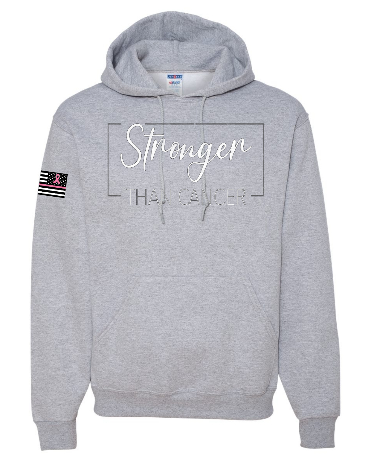 Sudadera con capucha unisex gráfica más fuerte que el cáncer en dificultades - Imagen 6 de 8