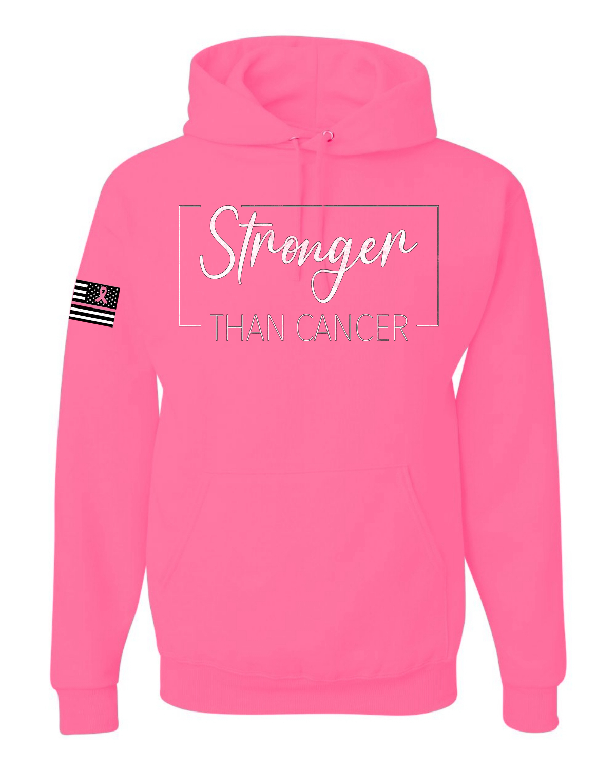 Sudadera con capucha unisex gráfica más fuerte que el cáncer en dificultades - Imagen 7 de 8