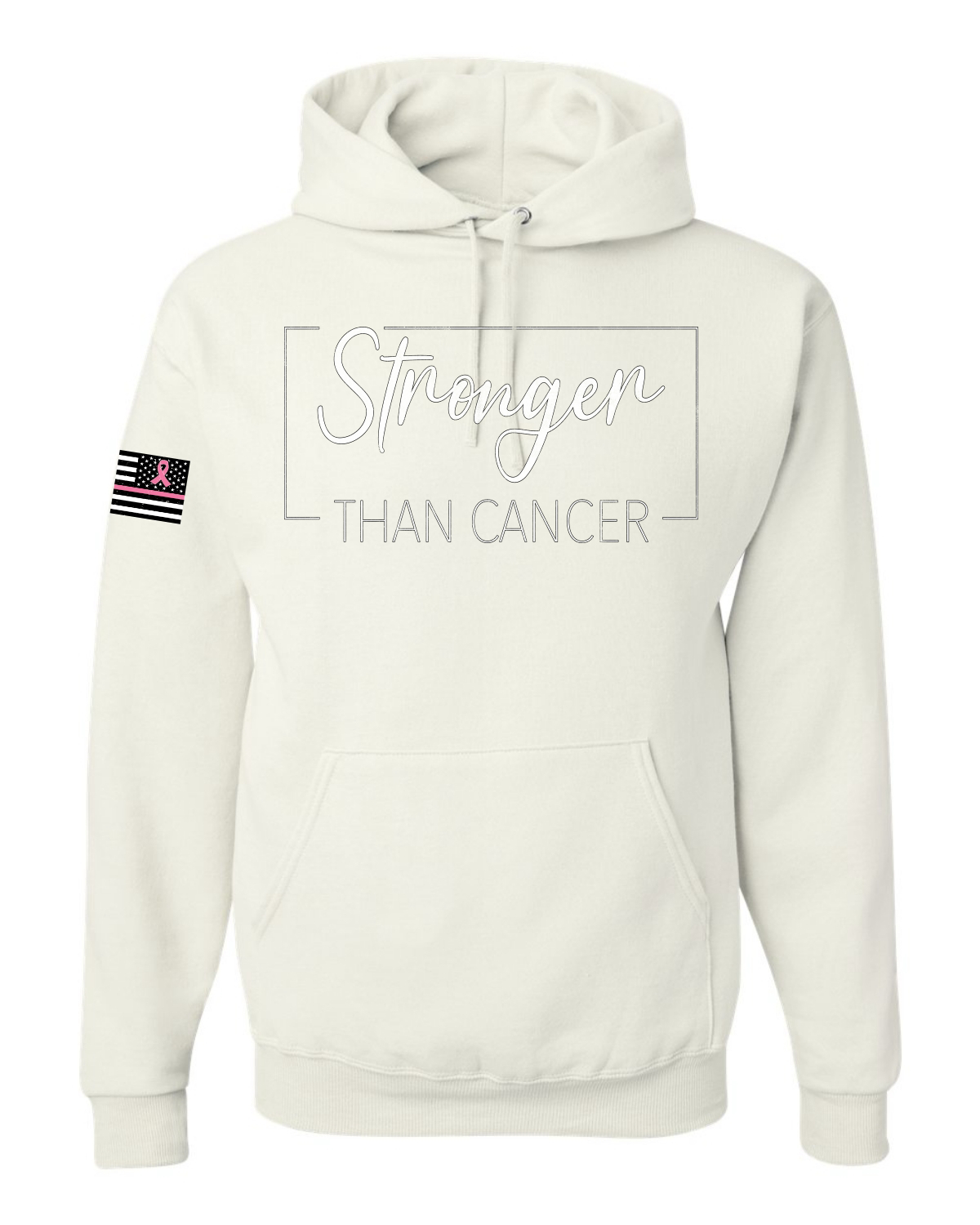 Sudadera con capucha unisex gráfica más fuerte que el cáncer en dificultades - Imagen 8 de 8