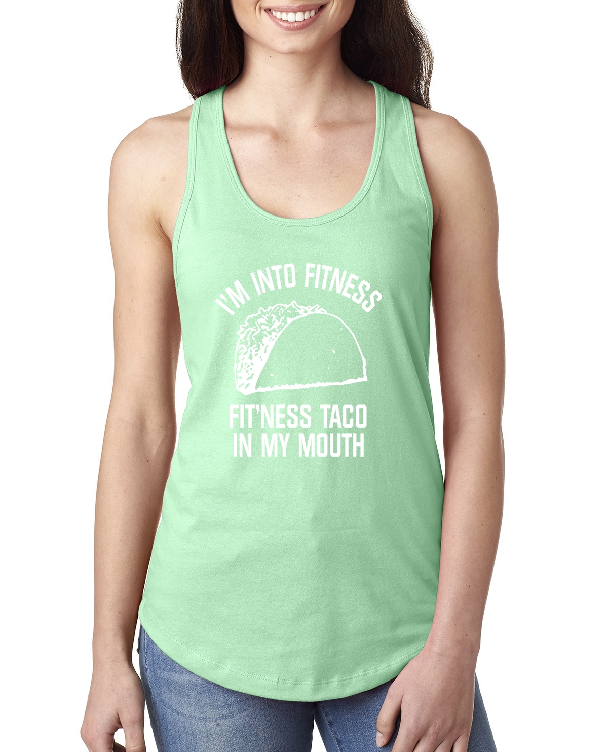 Camiseta sin mangas Taco Lovers Entrenamiento Humor Mujeres Jersey Racerback Divertida Novedad Tanque - Imagen 15 de 15