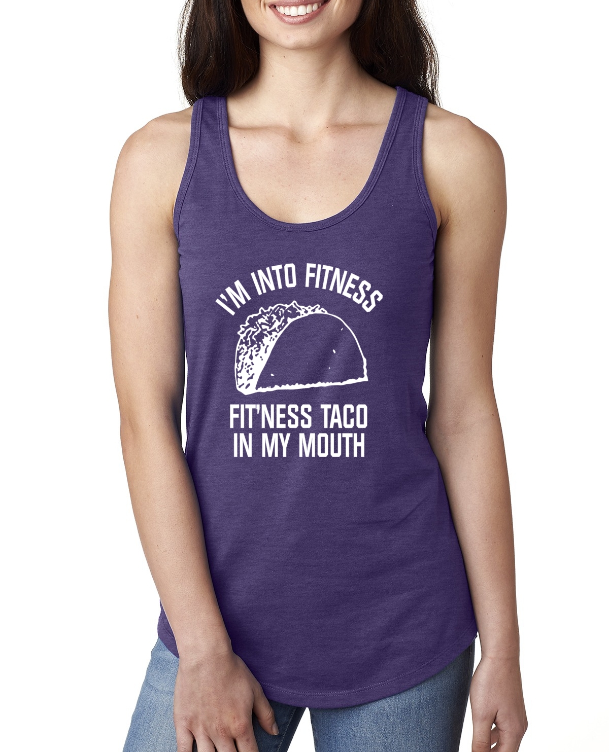 Camiseta sin mangas Taco Lovers Entrenamiento Humor Mujeres Jersey Racerback Divertida Novedad Tanque - Imagen 13 de 15
