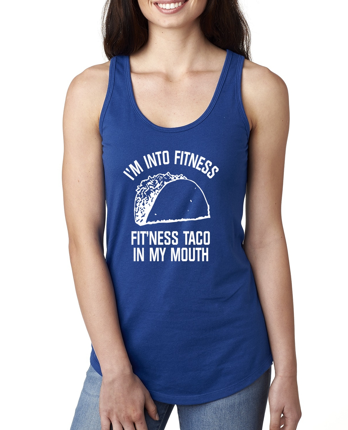 Camiseta sin mangas Taco Lovers Entrenamiento Humor Mujeres Jersey Racerback Divertida Novedad Tanque - Imagen 8 de 15