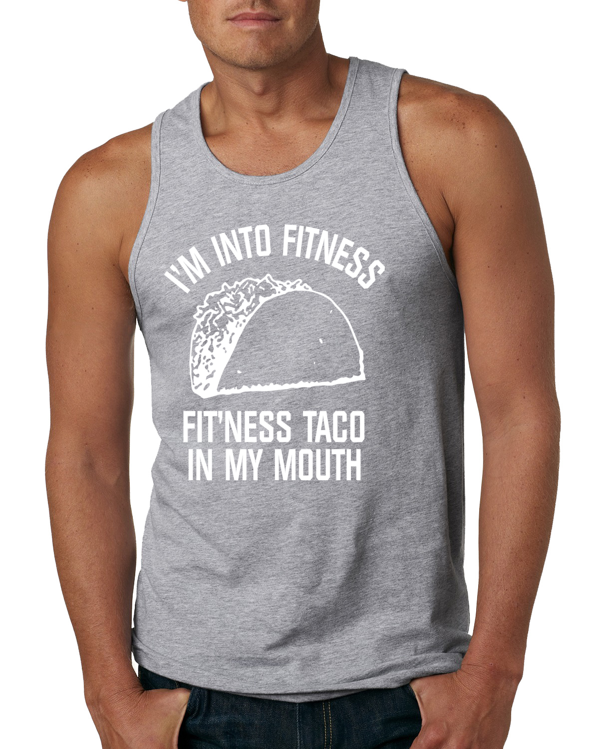 Camiseta sin mangas divertida para amantes de tacos entrenamiento novedad entrenamiento humor para hombres - Imagen 4 de 7