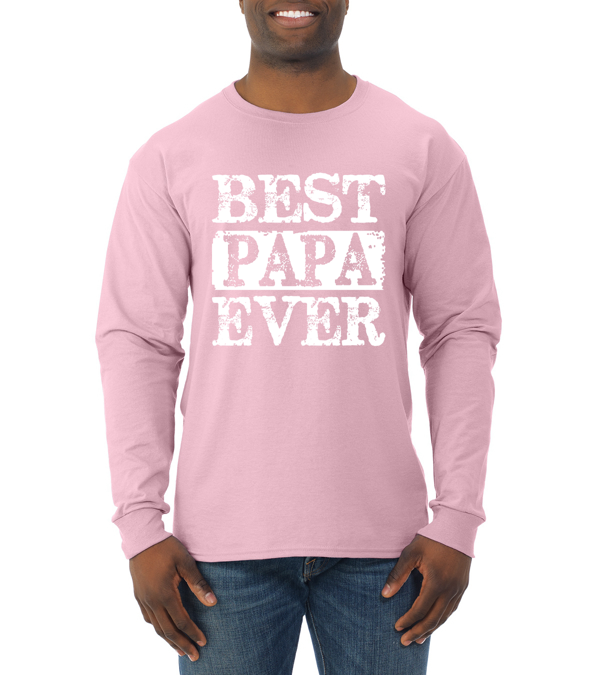 Best Dad Ever Daddy Husband Fathers Day Gift Mens Long Sleeve Shirt - Picture 8 of 11