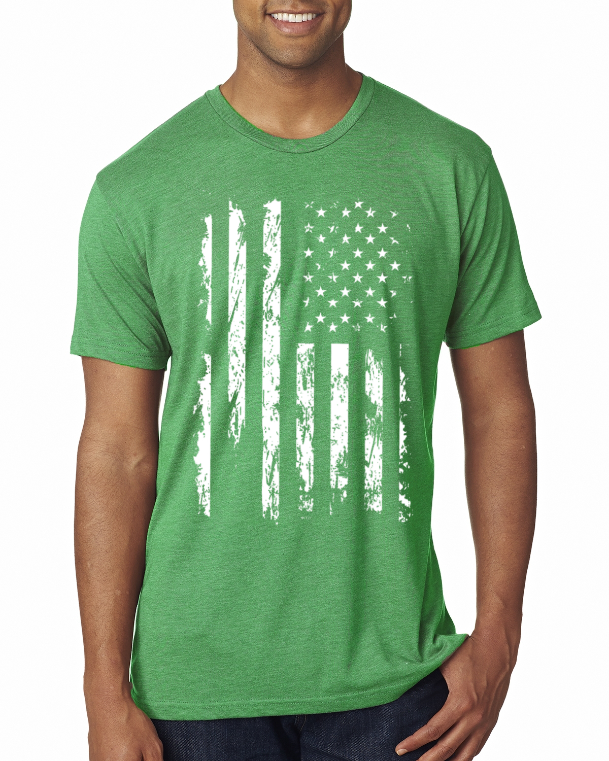 United States Flag Distressed USA Men American Pride Soft Premium Tshirt - Picture 8 of 9