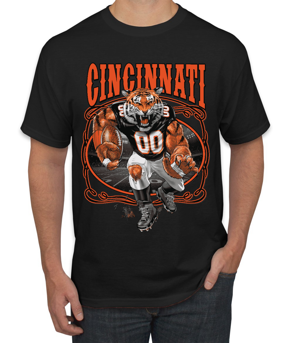 Cincinatti CIN Fantasy Football Fan Bengal Cinci 2019 Sports Tshirt | eBay