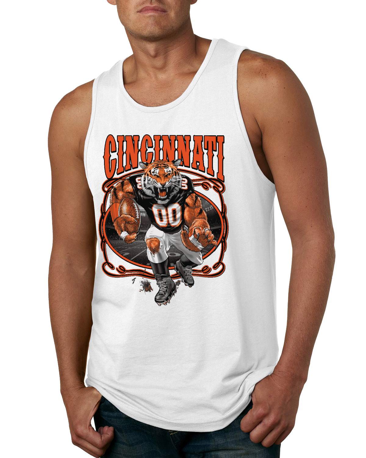 Camiseta sin mangas Cincinnati Fan CIN Bengals Fantasía Fútbol Deportes para hombre - Imagen 5 de 5