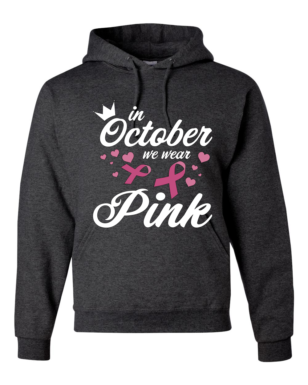 In October We Wear rosa Krone Unisex Hoodie Sweatshirt - Bild 6 von 10