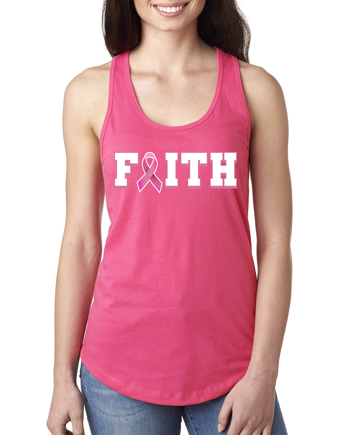 Top sin mangas Racerback de bolsillo para sobrevivientes de cáncer de mama información nutricional para damas - Imagen 7 de 8