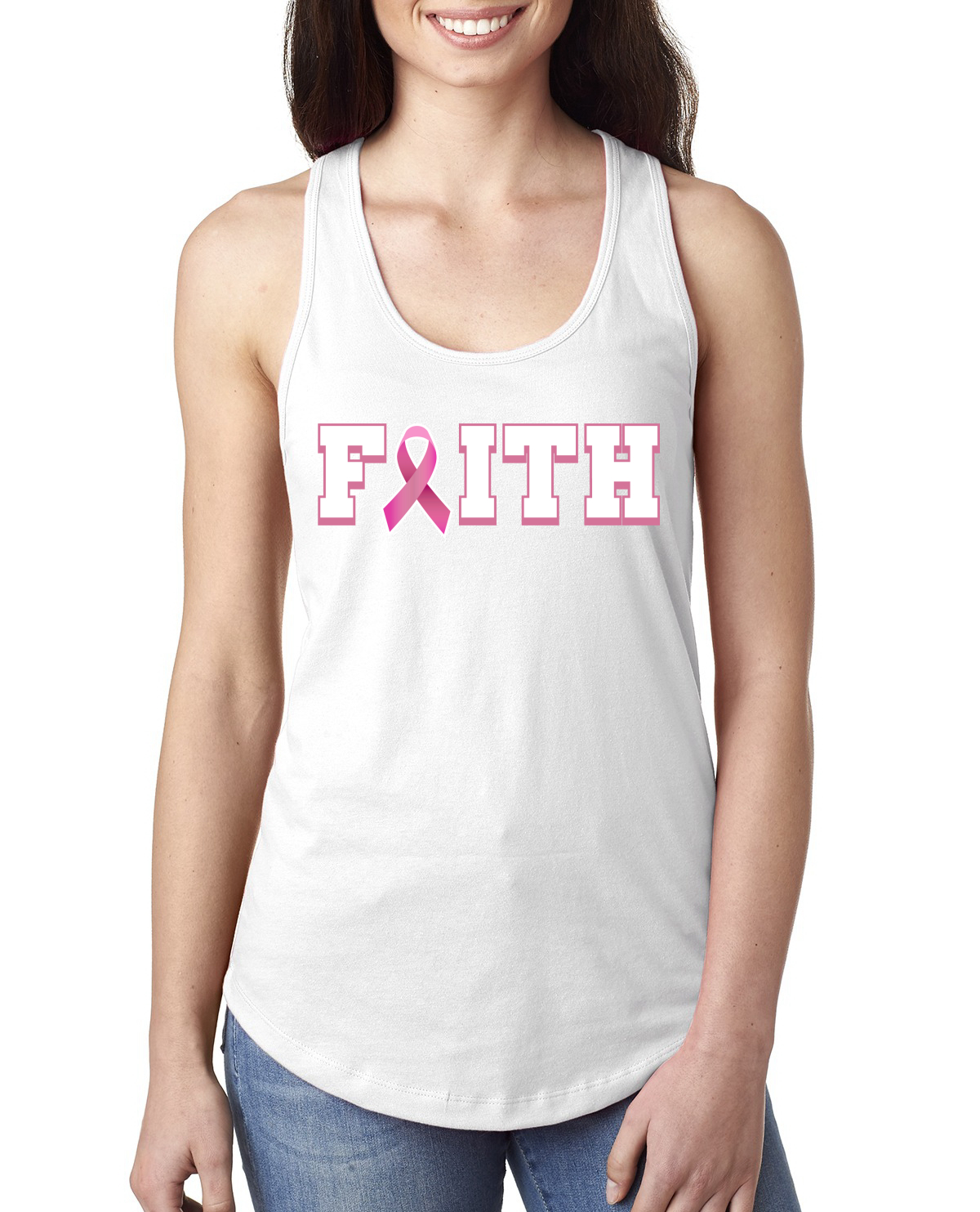 Top sin mangas Racerback de bolsillo para sobrevivientes de cáncer de mama información nutricional para damas - Imagen 5 de 8