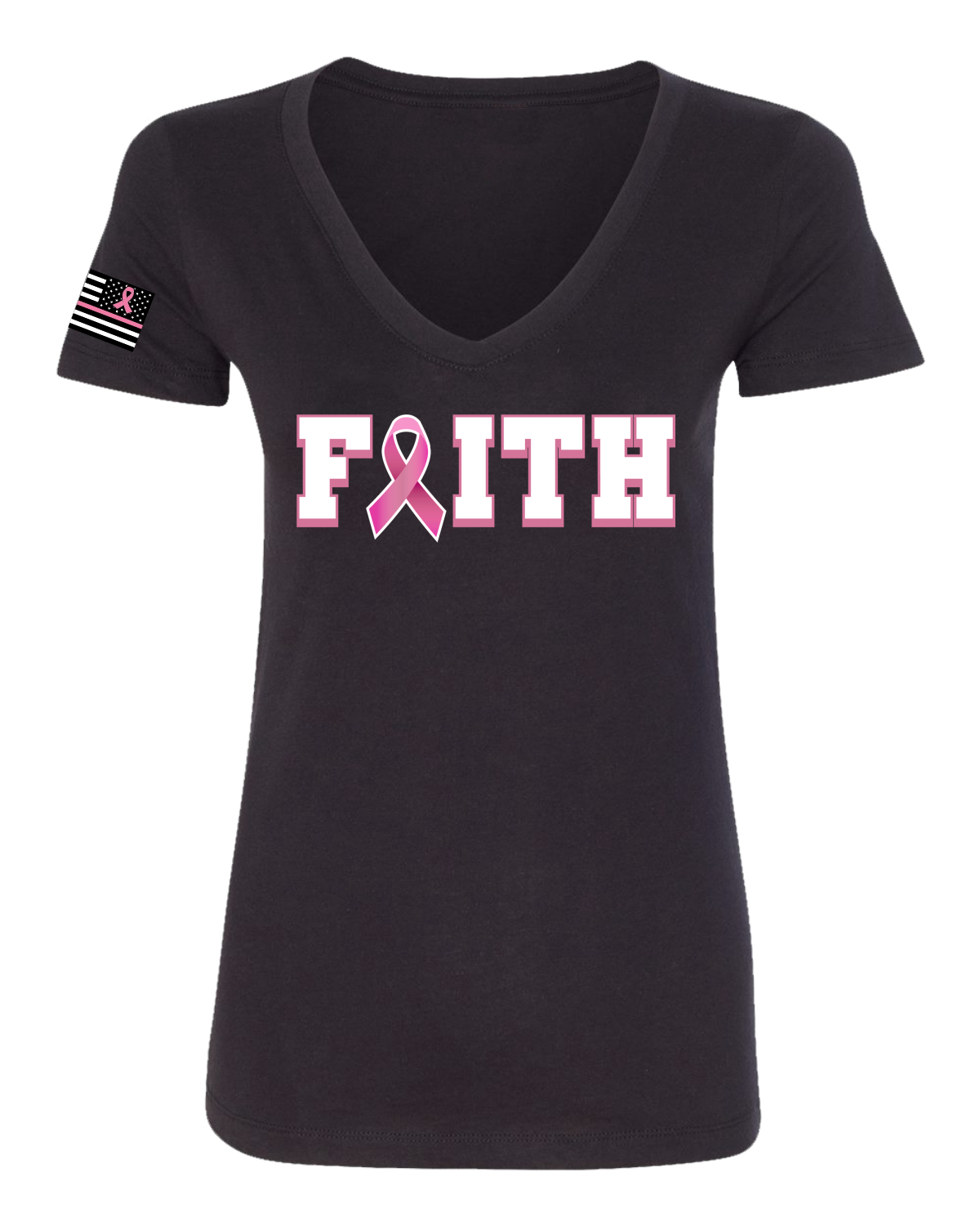 Camiseta de bolsillo para mujeres de bolsillo calce junior para sobrevivientes de cáncer de mama - Imagen 3 de 6