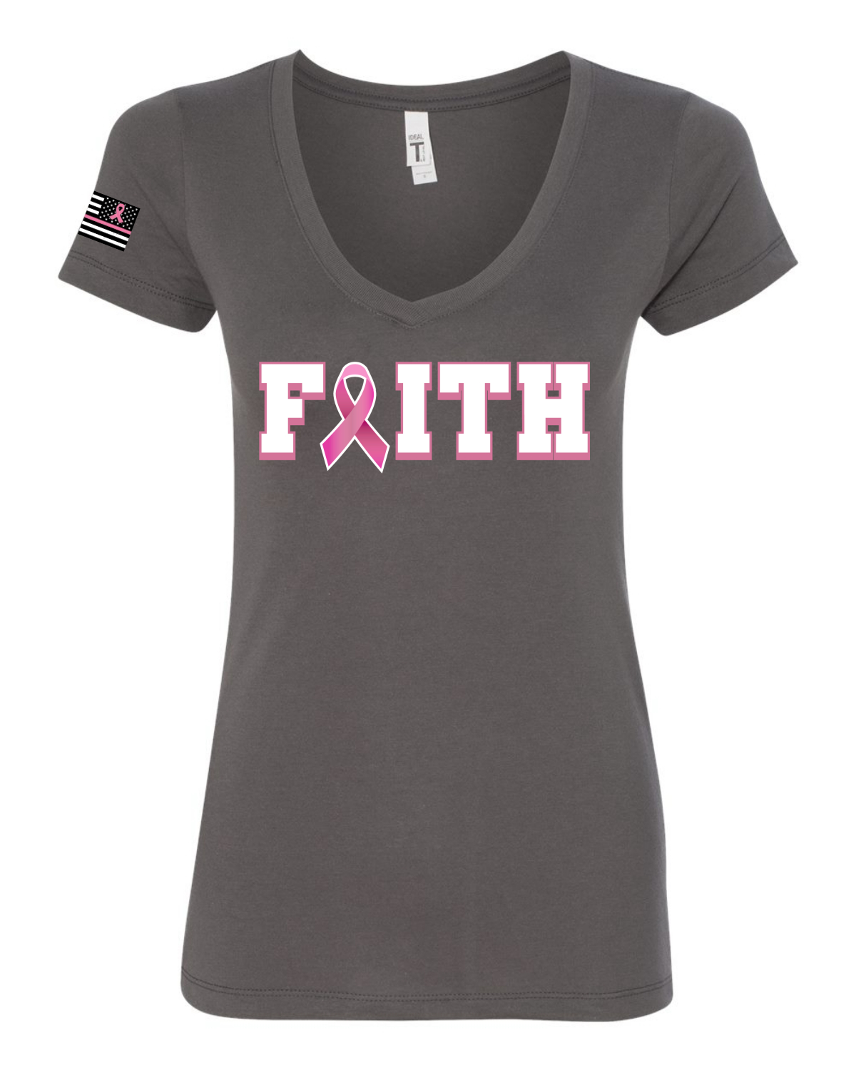 Camiseta de bolsillo para mujeres de bolsillo calce junior para sobrevivientes de cáncer de mama - Imagen 6 de 6