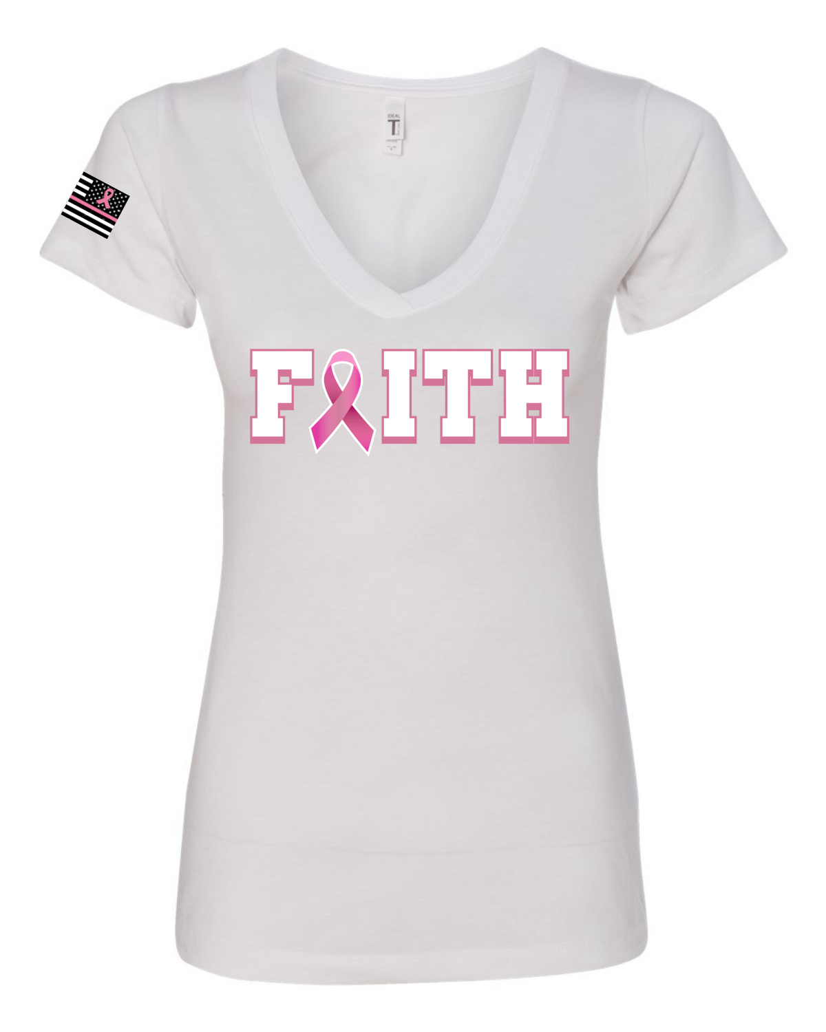 Camiseta de bolsillo para mujeres de bolsillo calce junior para sobrevivientes de cáncer de mama - Imagen 5 de 6