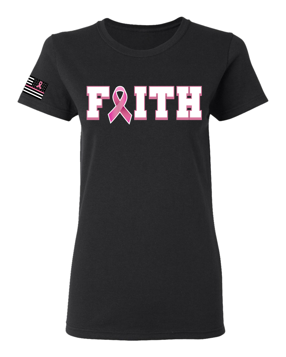Camiseta gráfica de bolsillo para mujeres sobrevivientes de cáncer de mama información nutricional - Imagen 3 de 7