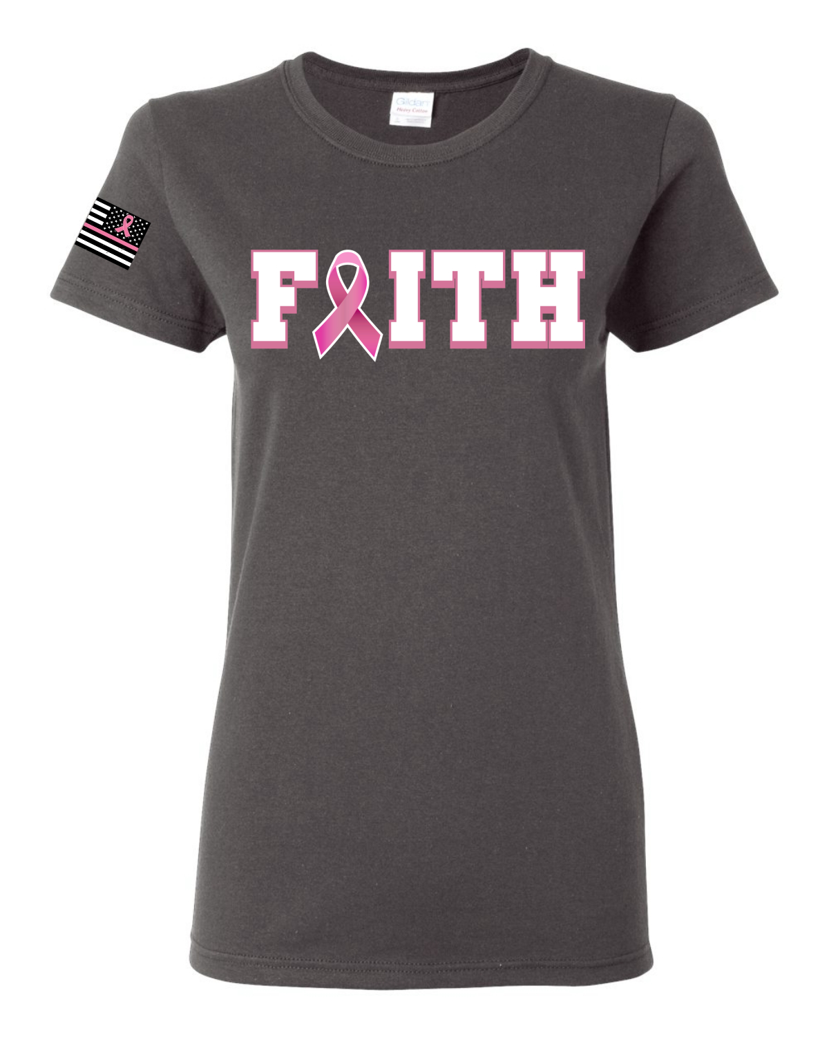 Camiseta gráfica de bolsillo para mujeres sobrevivientes de cáncer de mama información nutricional - Imagen 4 de 7
