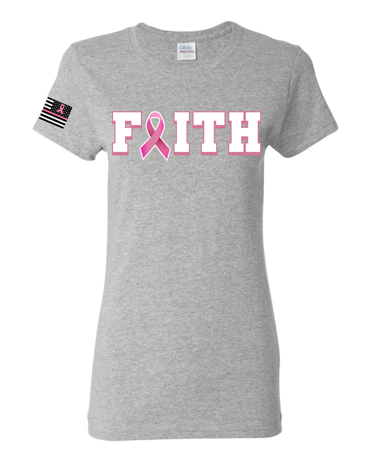 Camiseta gráfica de bolsillo para mujeres sobrevivientes de cáncer de mama información nutricional - Imagen 6 de 7