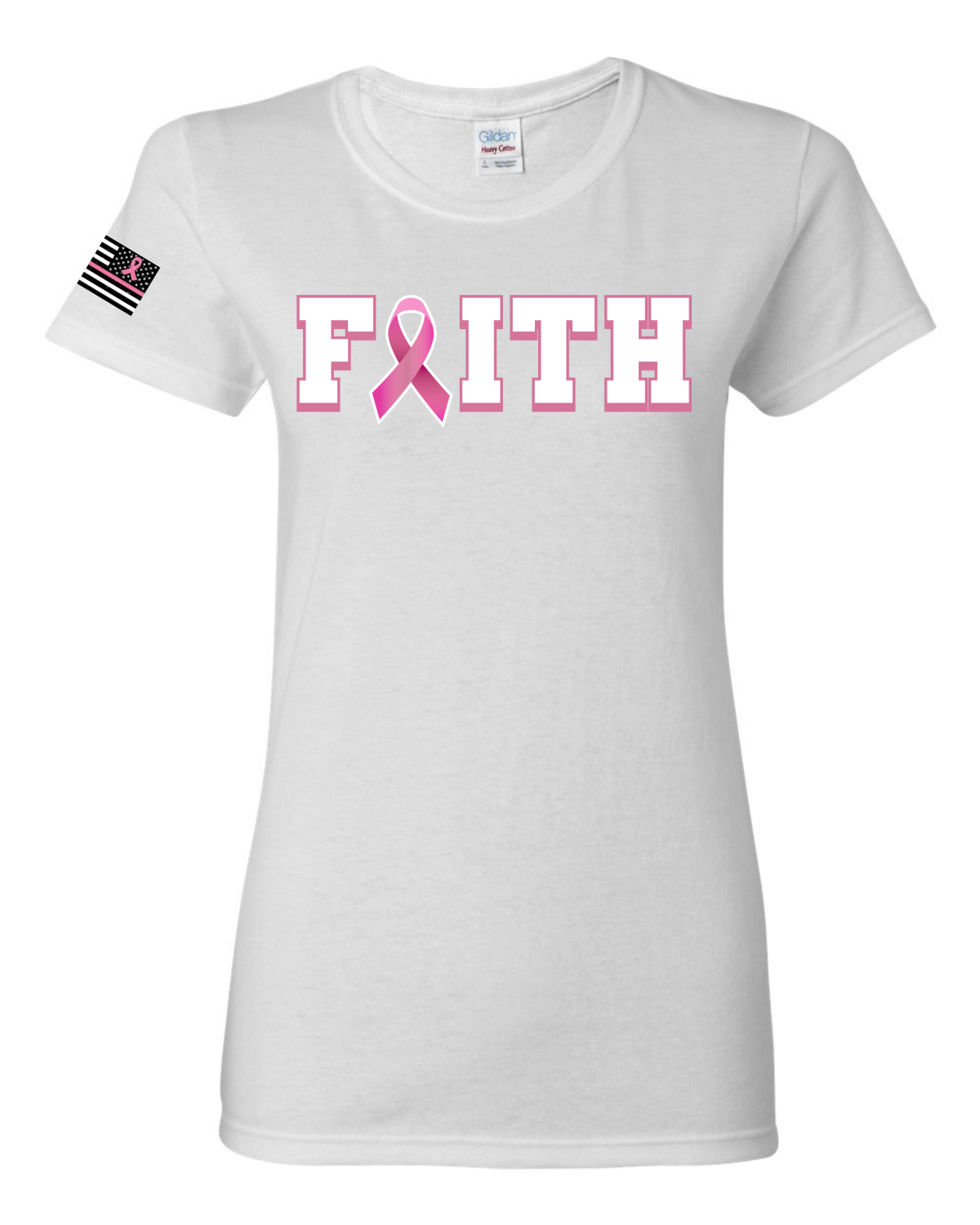 Camiseta gráfica de bolsillo para mujeres sobrevivientes de cáncer de mama información nutricional - Imagen 7 de 7