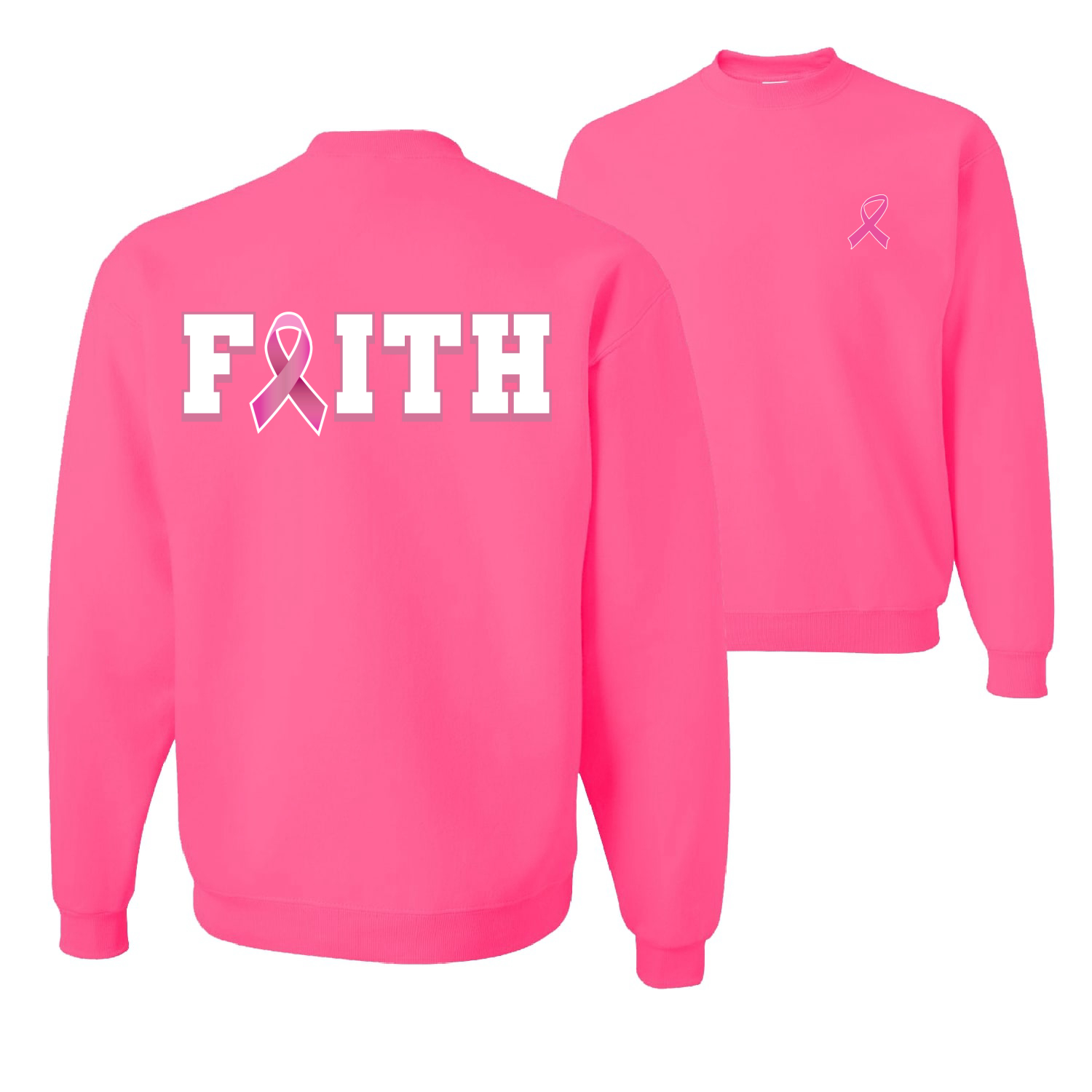 Brustkrebs Überlebender Nährwertangaben Tasche Unisex Rundhalsausschnitt Grafik Sweatshirt - Bild 7 von 8