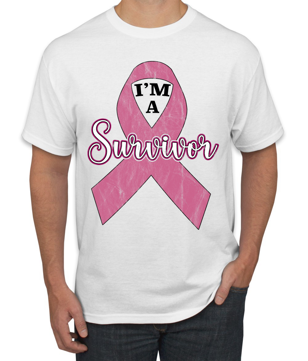 Camiseta rosa I'm A sobreviviente de cáncer de mama para hombre - Imagen 10 de 10