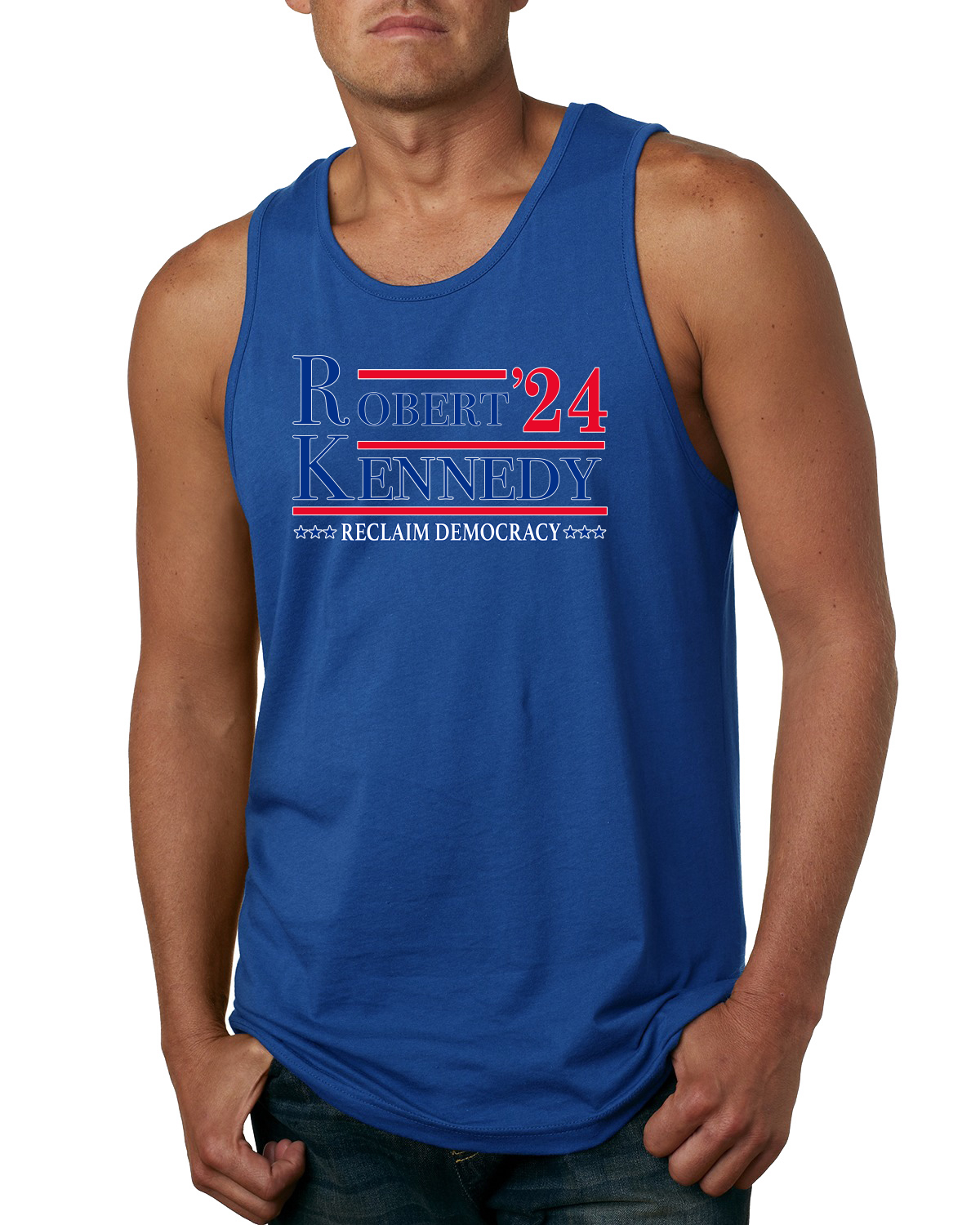 Robert F Kennedy Jr Reclaim Democracy American Pride Men Tank Top - Picture 7 of 7