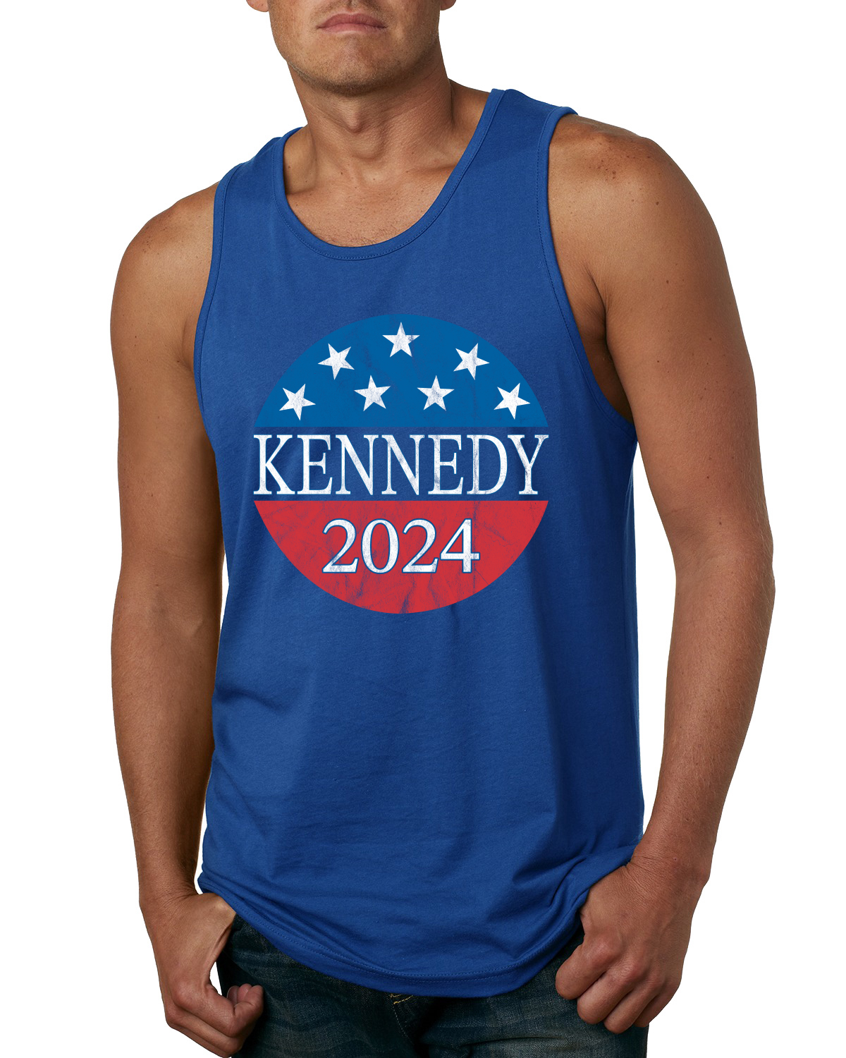 Robert F Kennedy Jr Button American Pride Men Tank Top - Picture 7 of 7