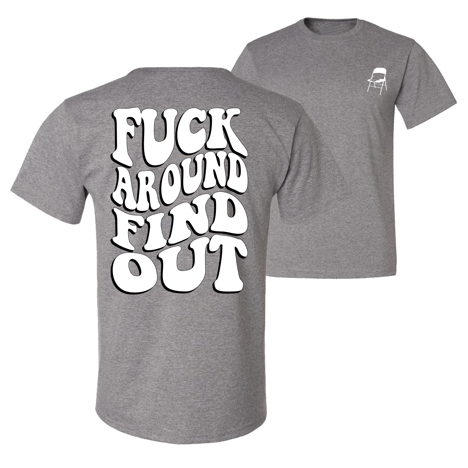 Camiseta gráfica para hombre F*ck Around and Find Out Alabama Boat Brawl Groovy Font - Imagen 7 de 20