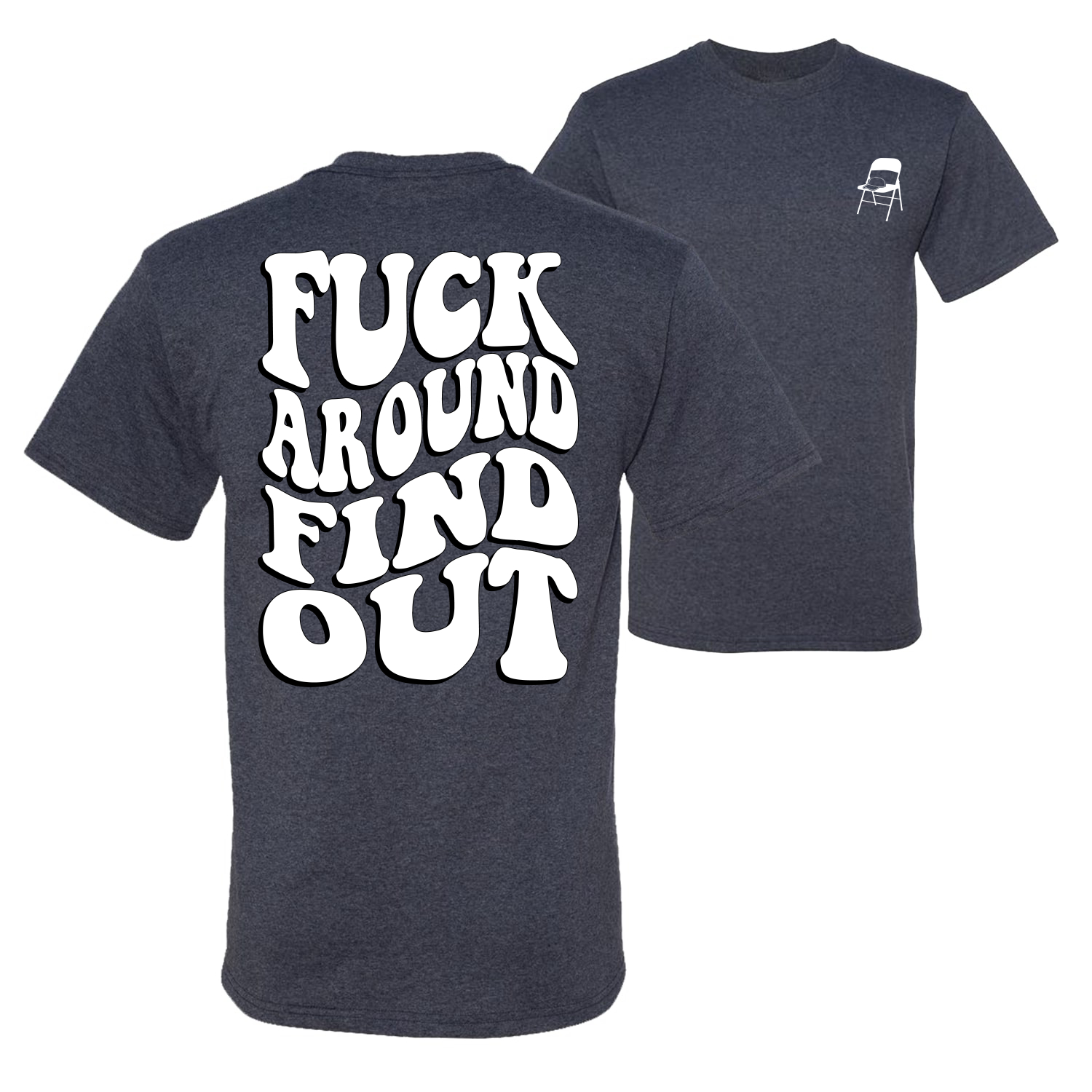 Camiseta gráfica para hombre F*ck Around and Find Out Alabama Boat Brawl Groovy Font - Imagen 19 de 20