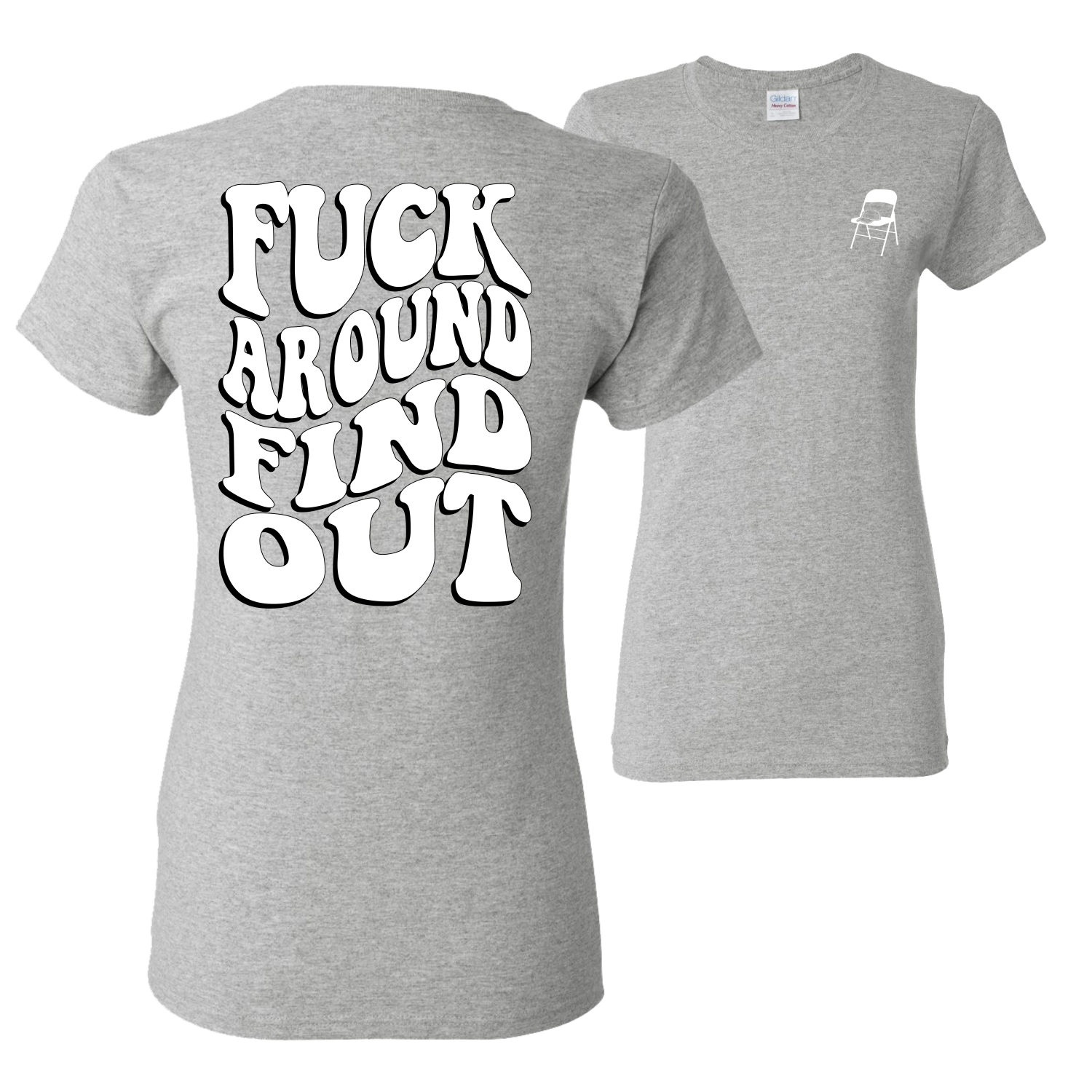 Grafikshirt F*ck Around and Find Out Alabama Boat Brawl groovige Schrift Damen - Bild 5 von 14