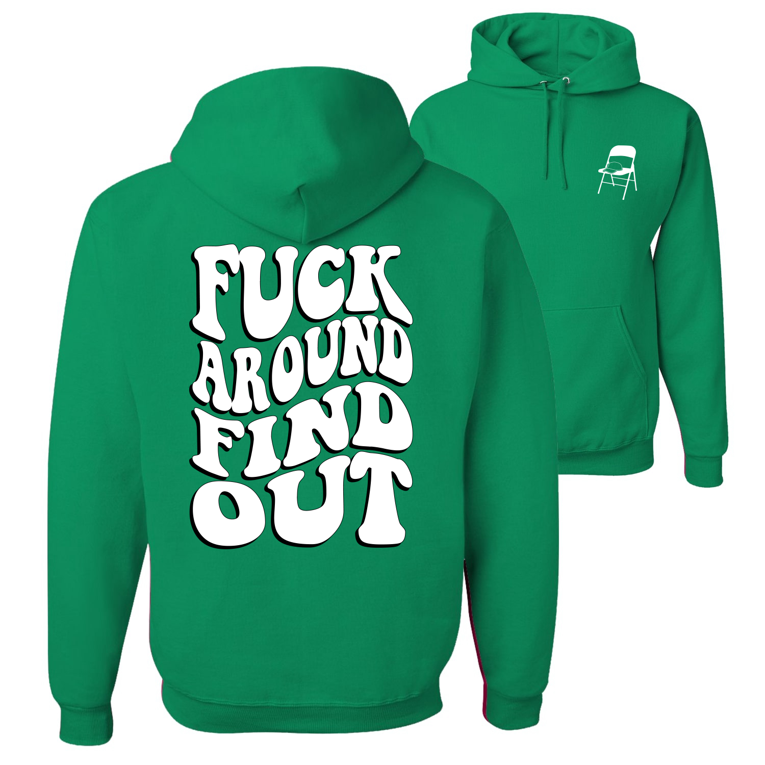 F*ck Around and Find Out Alabama Bootsschlägerei groovige Schrift Männer Frauen Hoodie - Bild 7 von 18